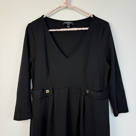 Isabella Oliver Black Workwear Classic Minimalist Pull Over Dress Size 10 - Picture 2 of 11